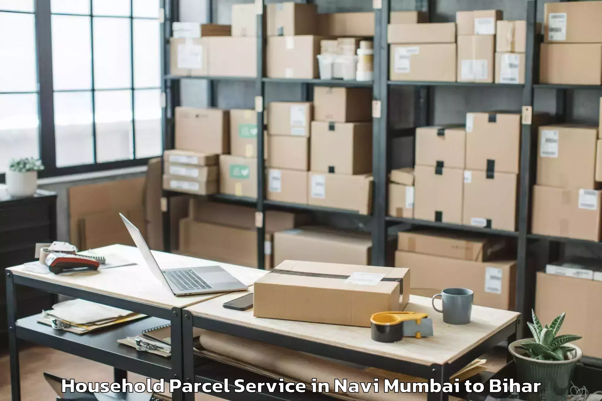 Quality Navi Mumbai to Teghra Household Parcel